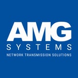 AMG Systems + NTS Master logo White on Blue C100M70Y0B0